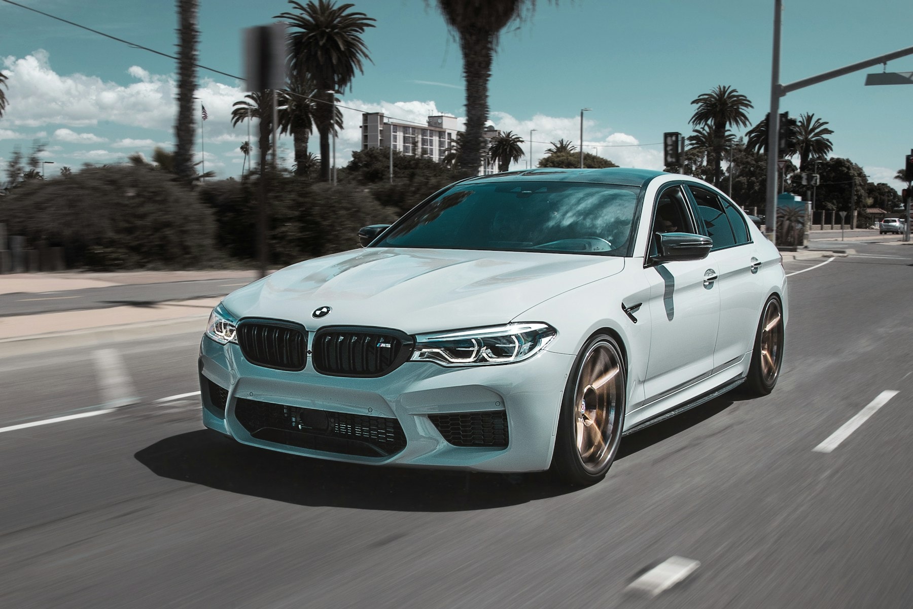 BMW Serie 5 in movimento